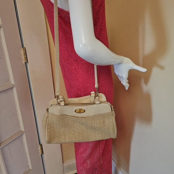 Etienne Aigner Cream and Tan Tweed Women's Bag - Picture 4 of 12